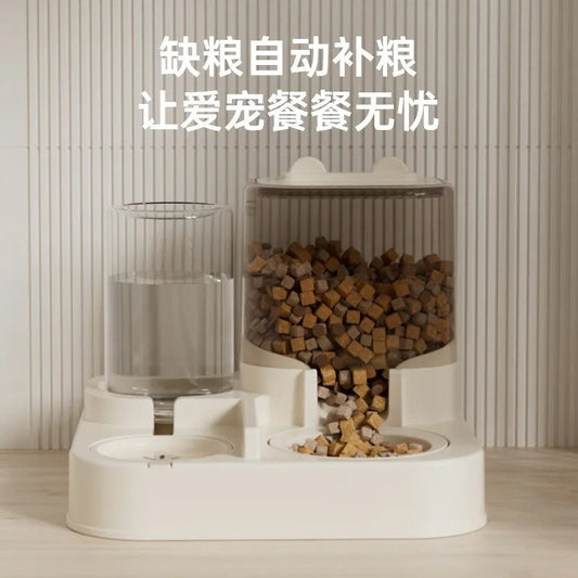 Automatic Steel Cat & Dog Pet Feeder with Controllable Quantity Filter Universal Bowl