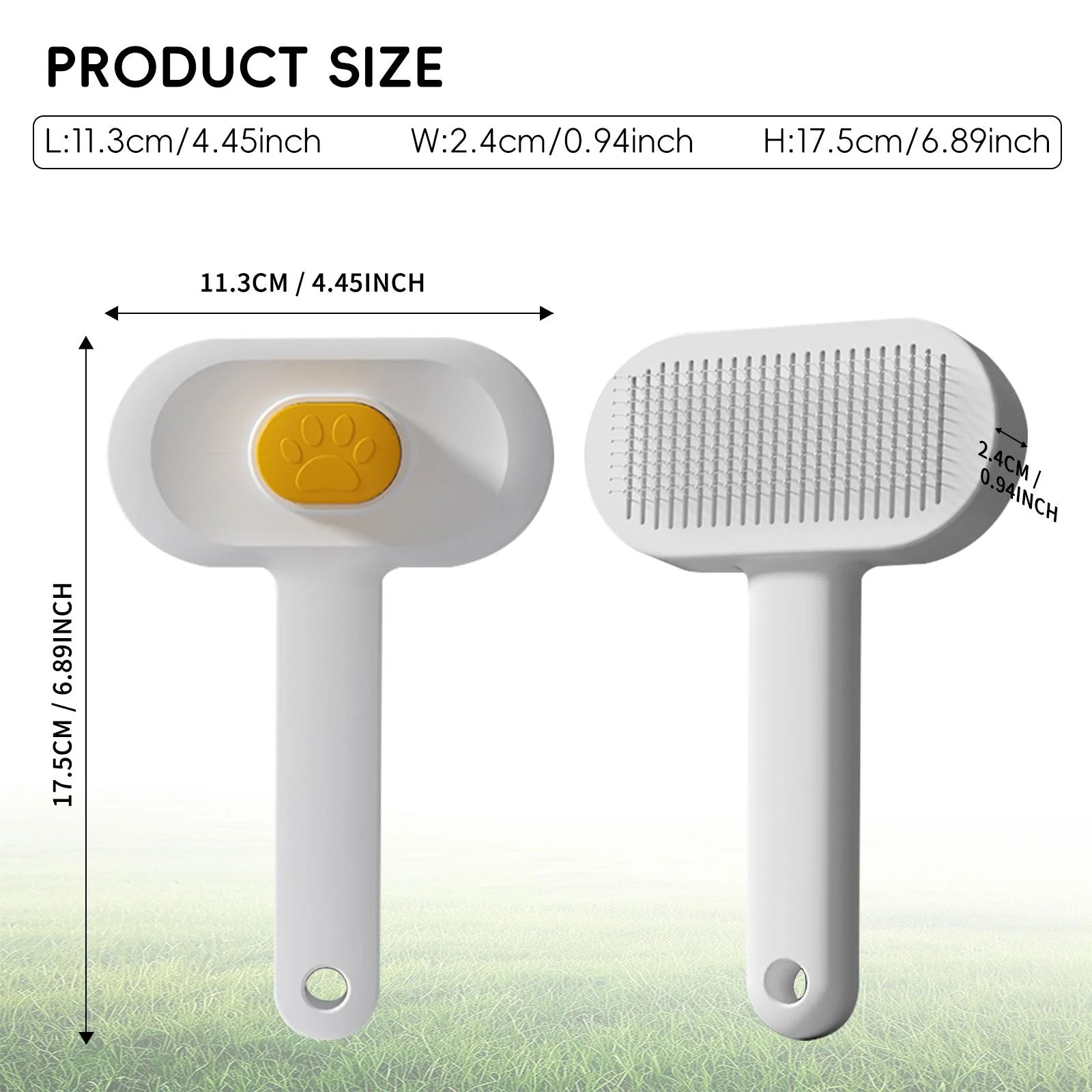 PP Material Pet Comb & Floating Brush with Needle Teeth for Cat Grooming Cleaning Massage-PG001 Pet Supplies