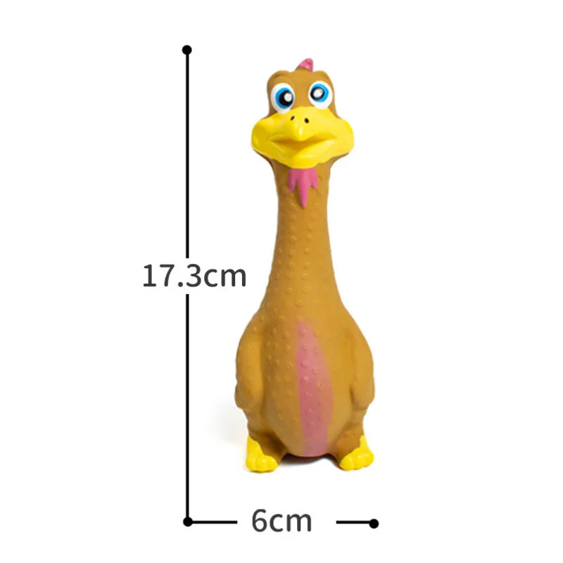 US LOCAL STOCK Hiphoppet New Latex Interactive Dog Chew Toys Cute Duck Shape Squeaky Pet Dog Interactive Boredom Buster Toys