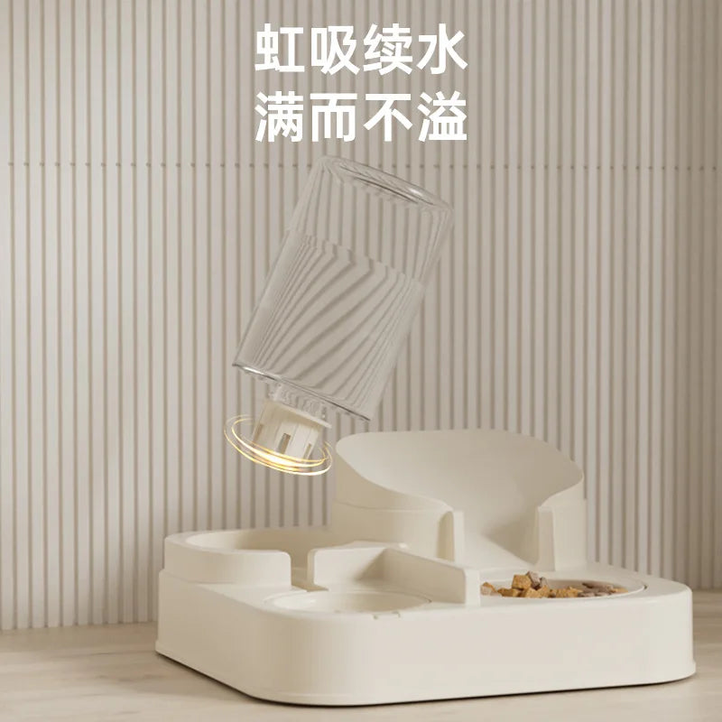 Automatic Steel Cat & Dog Pet Feeder with Controllable Quantity Filter Universal Bowl