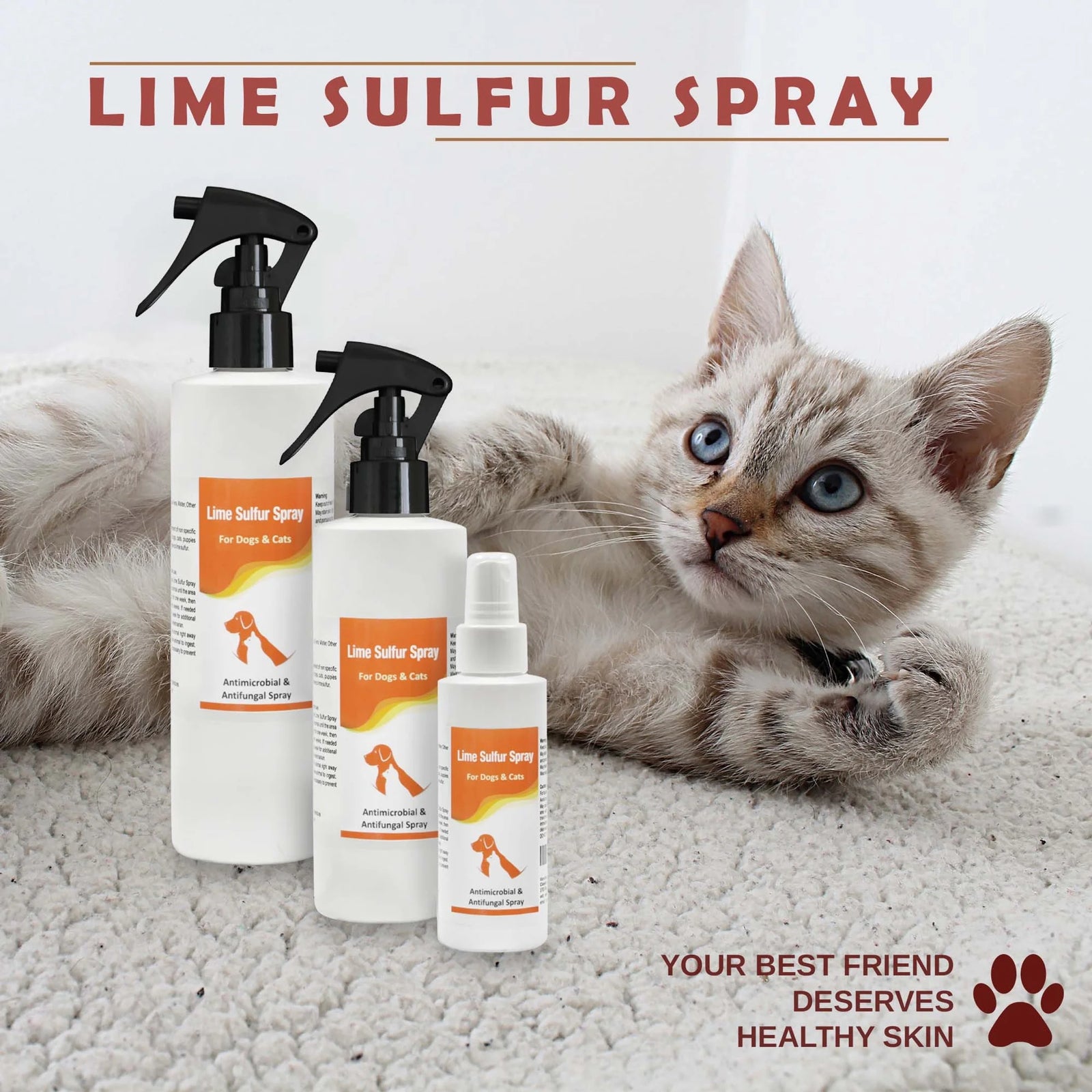 TD Classic Lime Sulfur Spray for Pet Grooming Dry and Itchy Skin Relief