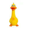 US LOCAL STOCK Hiphoppet New Latex Interactive Dog Chew Toys Cute Duck Shape Squeaky Pet Dog Interactive Boredom Buster Toys