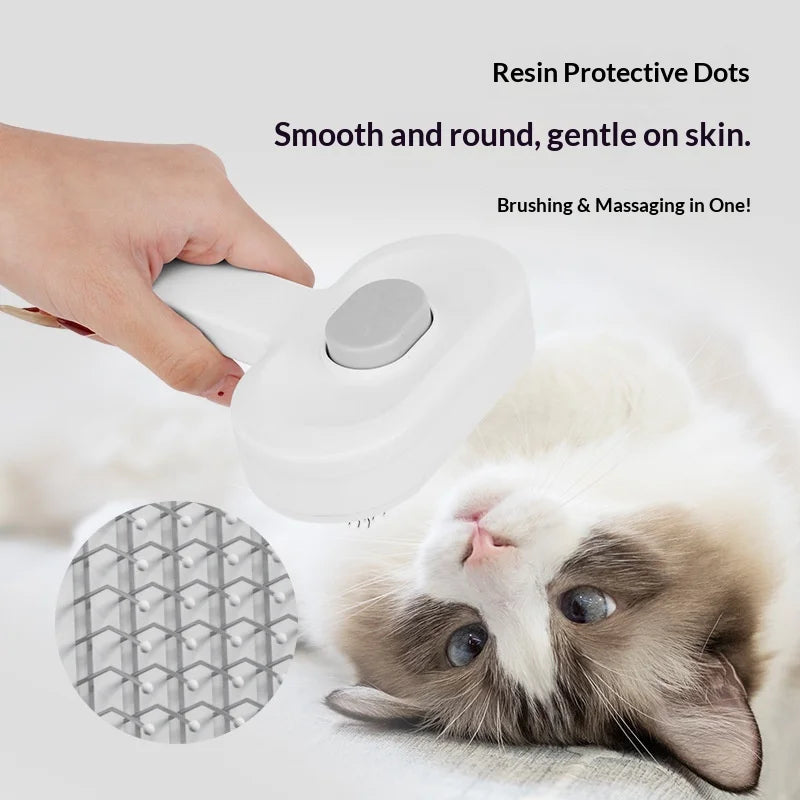 PP Material Pet Comb & Floating Brush with Needle Teeth for Cat Grooming Cleaning Massage-PG001 Pet Supplies