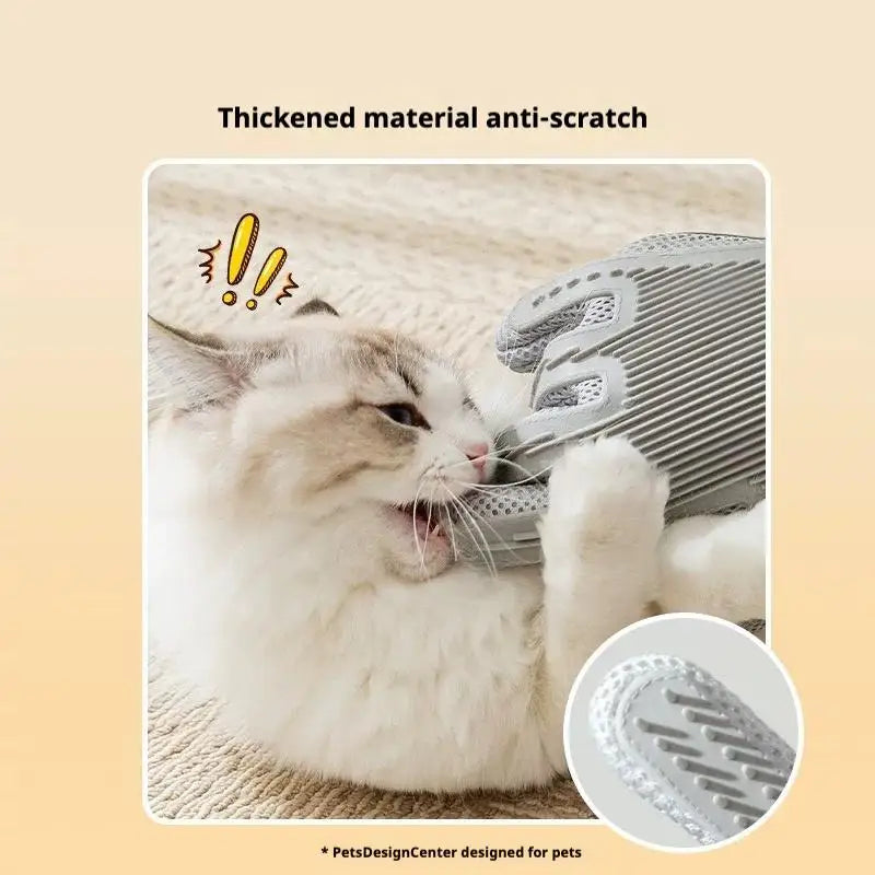 Customizable 2-in-1 Pet Grooming Glove High Efficiency Cat and Dog Hair Removal Massage Brush Dual Side Hair Cleaning