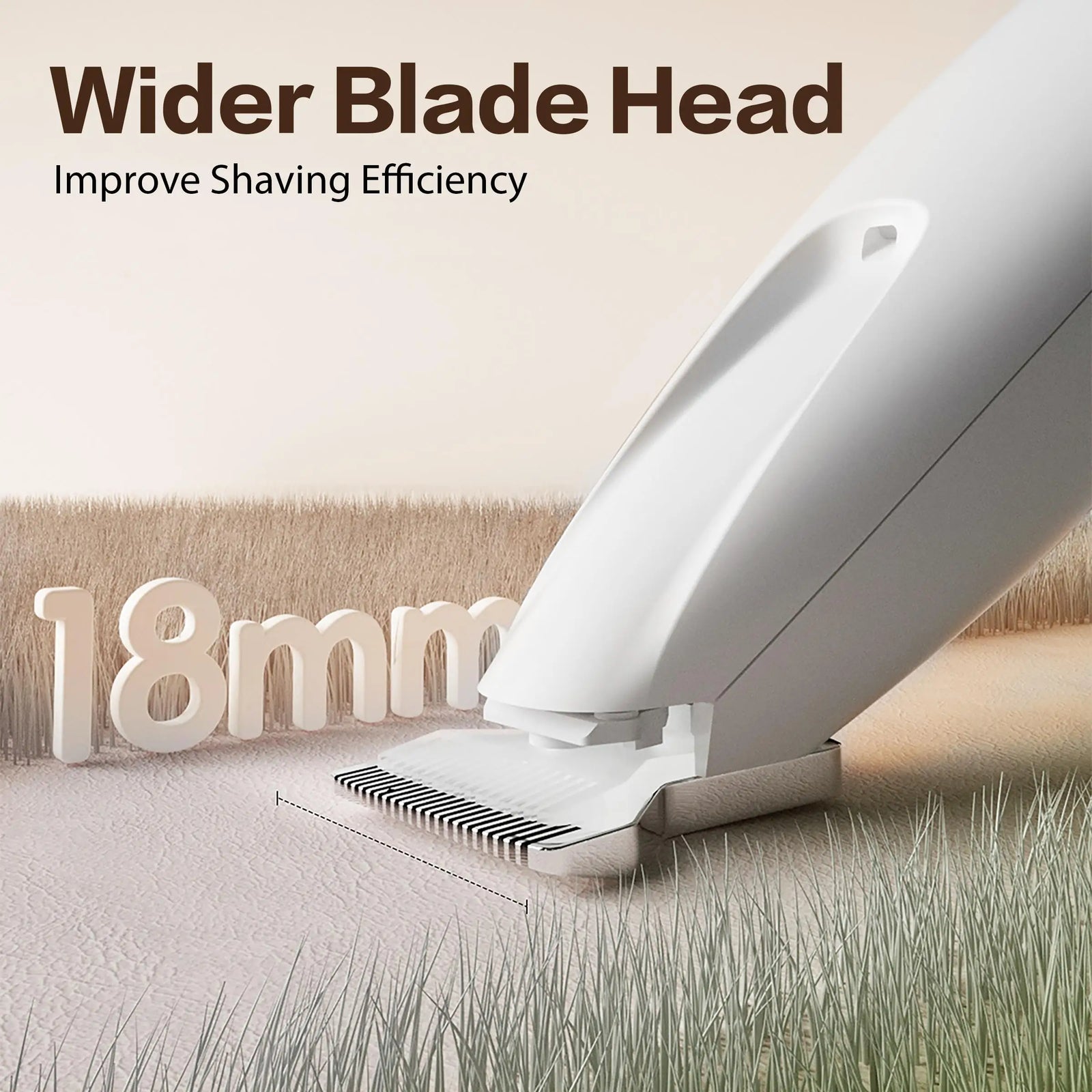 2025 Professional Rechargeable Quiet Pet Paw Trimmer Kit 1Pack Cordless Waterproof Ceramic Hair Trimmer for Pet Grooming