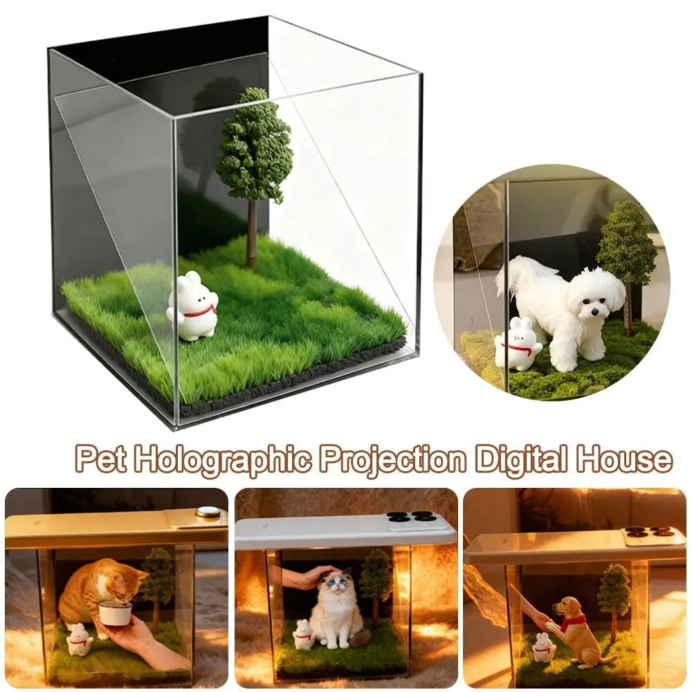Acrylic Pet Holographic Projection Digital House Pet Souvenirs Pet Projection Souvenir Tool Pet Souvenir Projection 3D