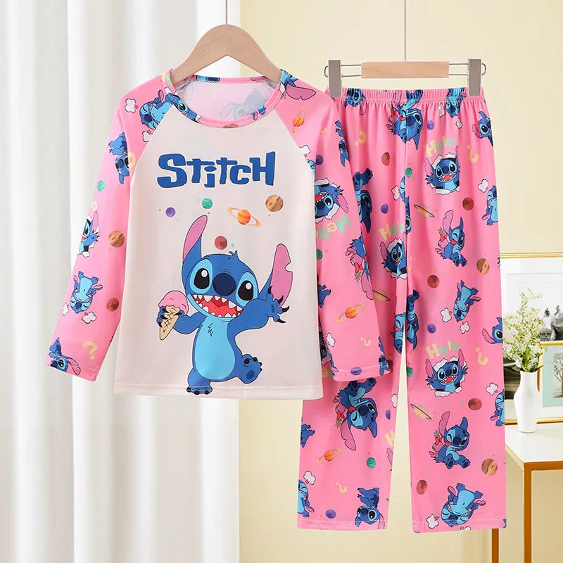 Full Sleeve Boys Stitch Pajama Sets Soft and Comfortable Baby Pajamas Kids Pyjamas Children's Sleepwear Loungewear for 2 to 14Yr