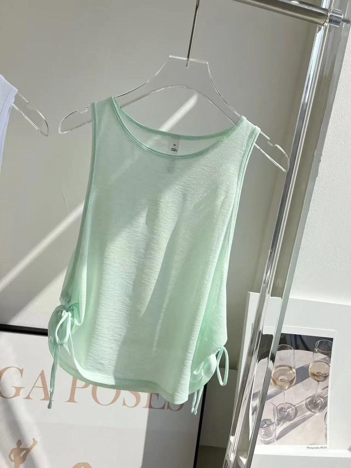 Yoga Vest Loose Sportswear Breathable Sport Tank Top Quick Dry Fitness T-shirt Wear