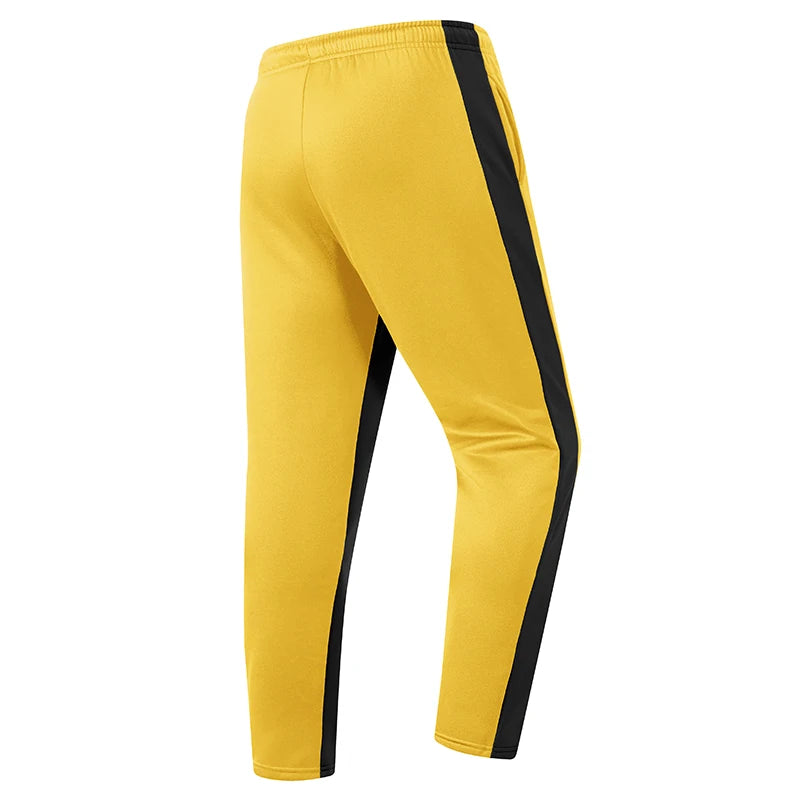 Mens Athletic Workout Running Jogging Sweatpants Fall Winter Warm Cozy Joggers Pants Colorblock Patchwork Trousers Activewear