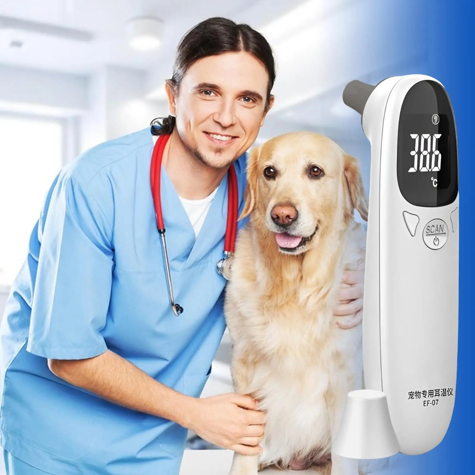Pet Ear Digital Thermometers High-Precision Electronic Thermometers Device Non-Contact Pet Supplies For Dog Puppy