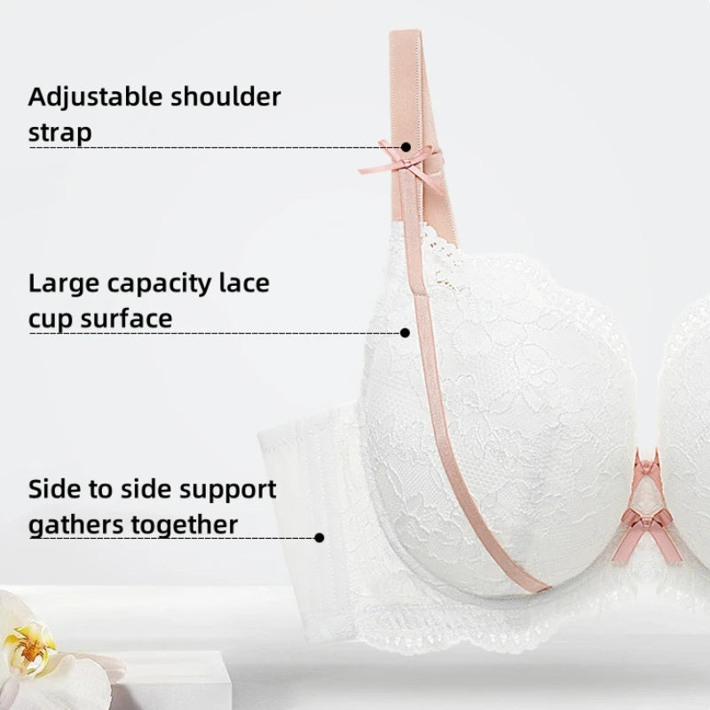 Minimize Bras for Women Gather Anti Sagging Top Support Thin Bra Big Chest Appears Small SWD9012