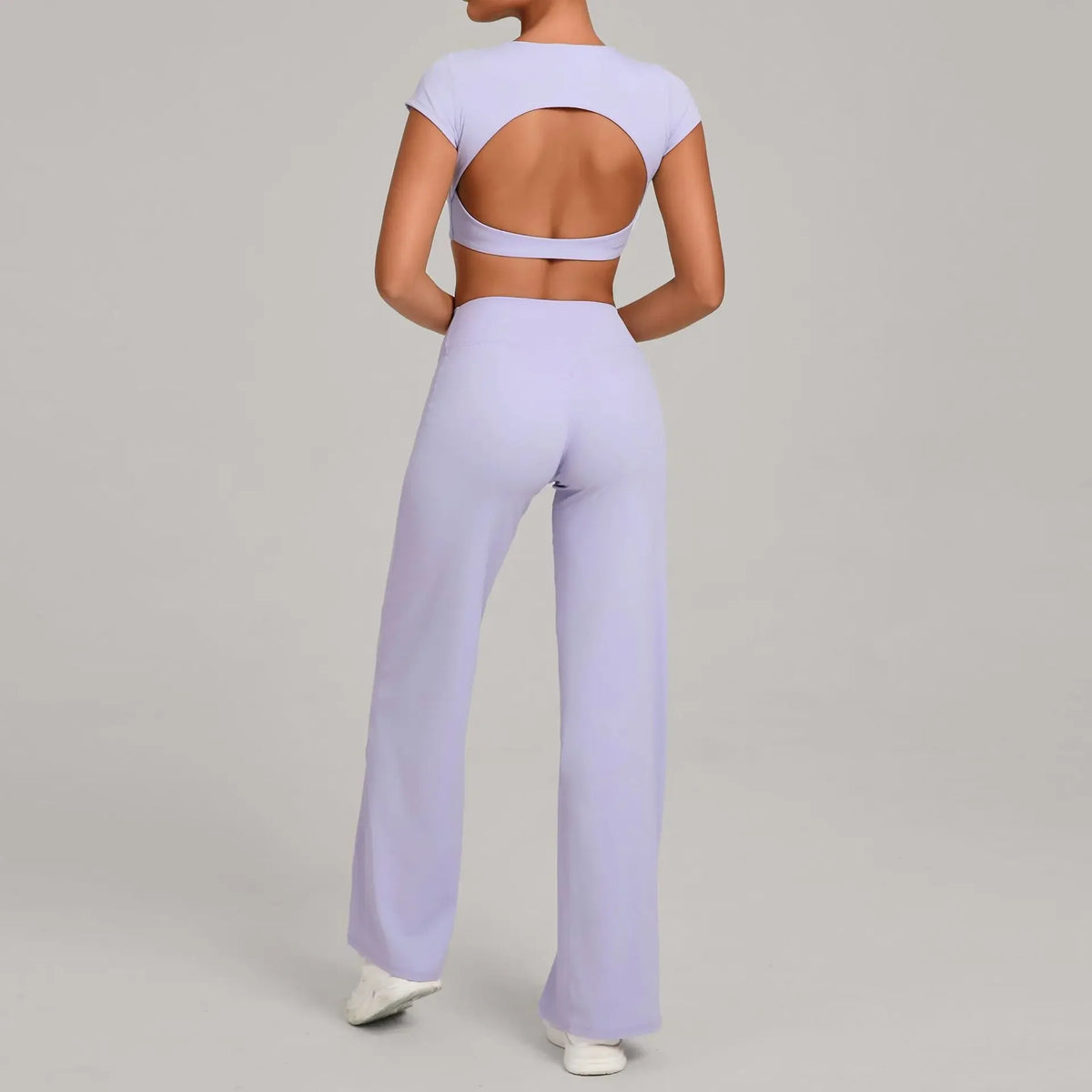 Women's Seamless Yoga Sets Sports Fitness Short-sleeved Loose Hip-lifting Pants Tracksuits Workout Gym Training Slim Fit Sets