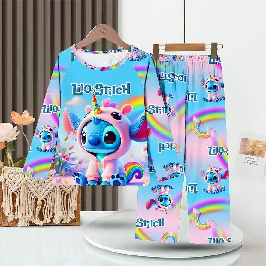 Full Sleeve Boys Stitch Pajama Sets Soft and Comfortable Baby Pajamas Kids Pyjamas Children's Sleepwear Loungewear for 2 to 14Yr
