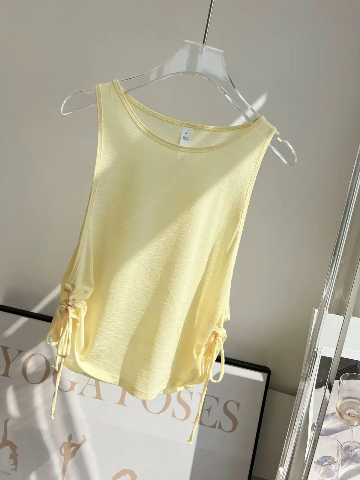 Yoga Vest Loose Sportswear Breathable Sport Tank Top Quick Dry Fitness T-shirt Wear