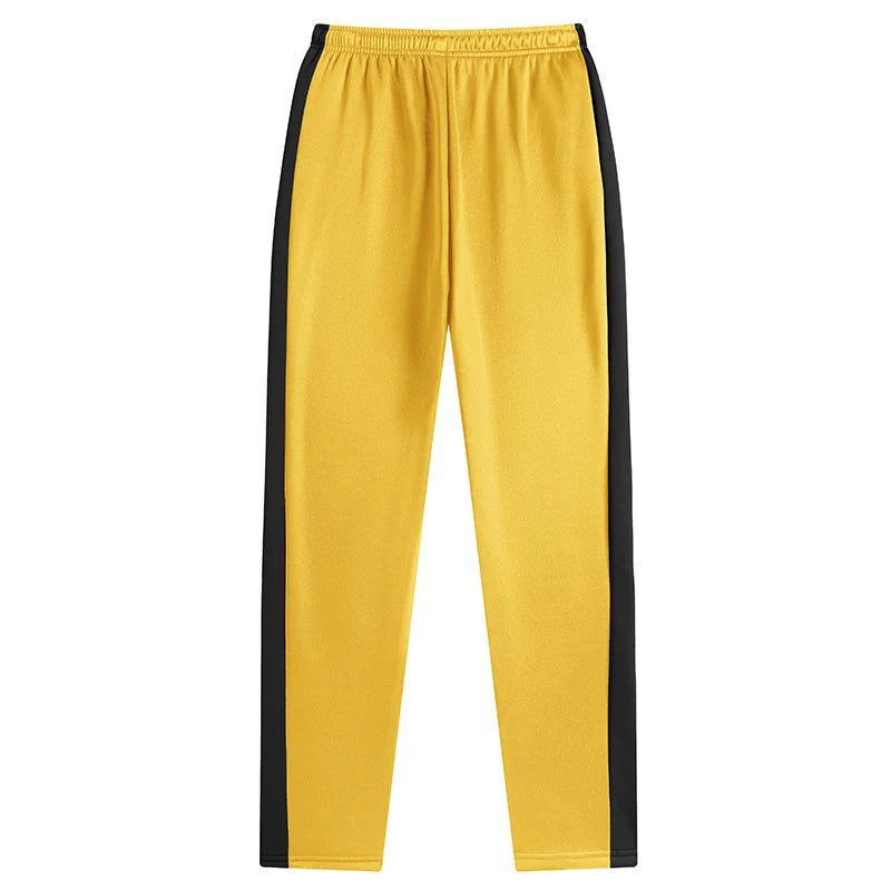 Mens Athletic Workout Running Jogging Sweatpants Fall Winter Warm Cozy Joggers Pants Colorblock Patchwork Trousers Activewear