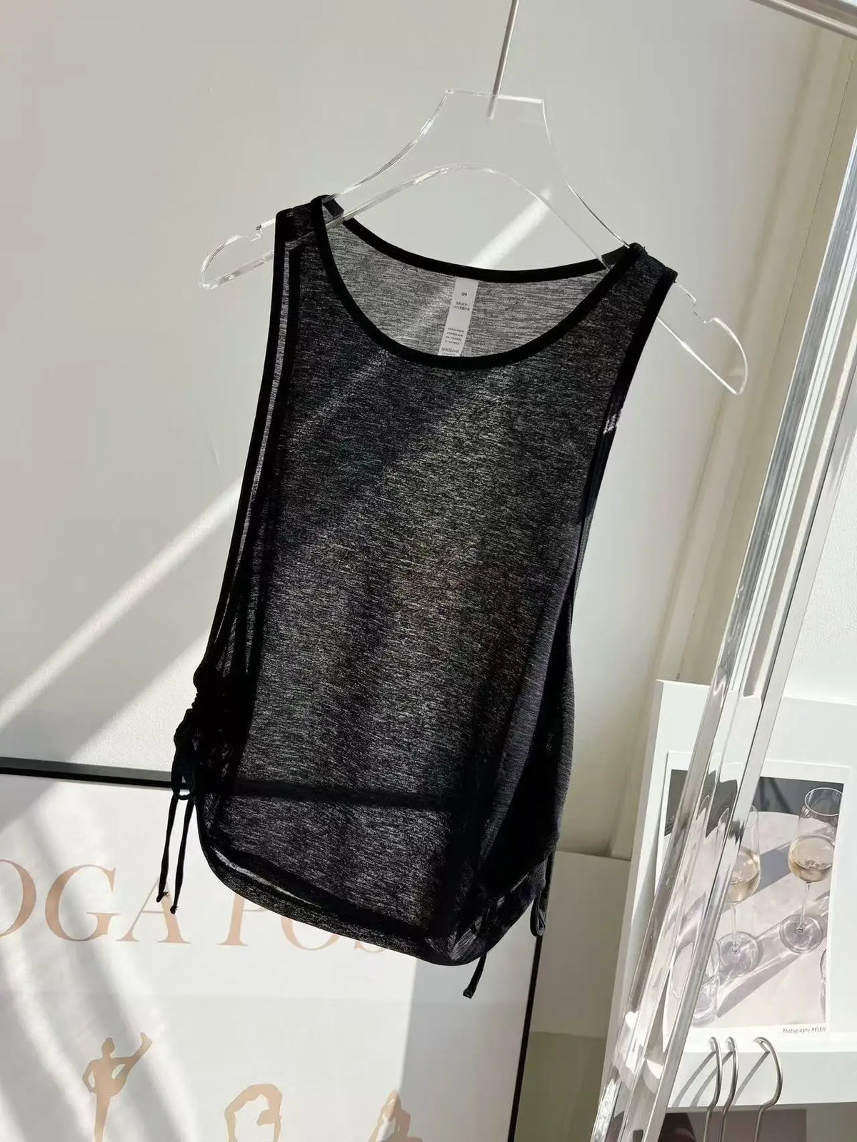 Yoga Vest Loose Sportswear Breathable Sport Tank Top Quick Dry Fitness T-shirt Wear