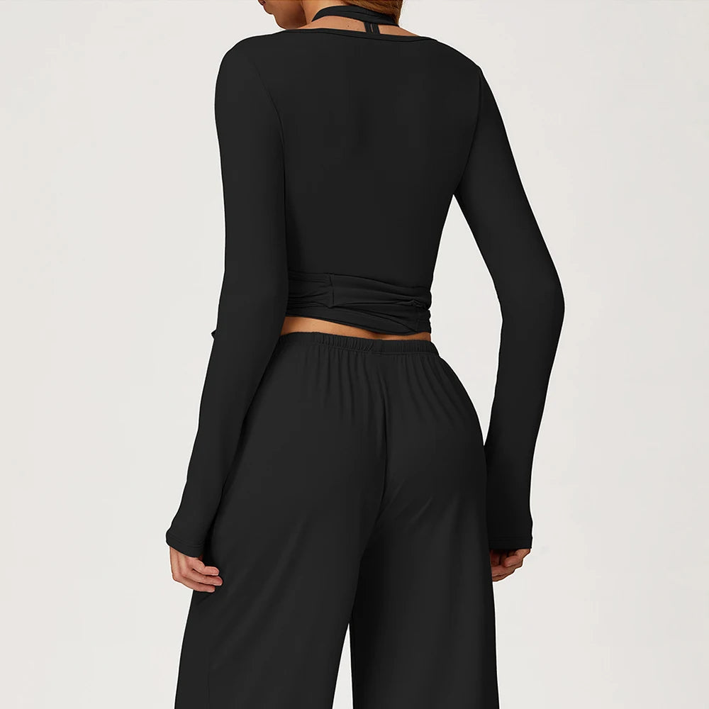 Yoga T-Shirt Female Fitness Long Sleeve Gym Sports Shirts Women Workout Sport Top Breathable High Elastic Running Push Up Shirts