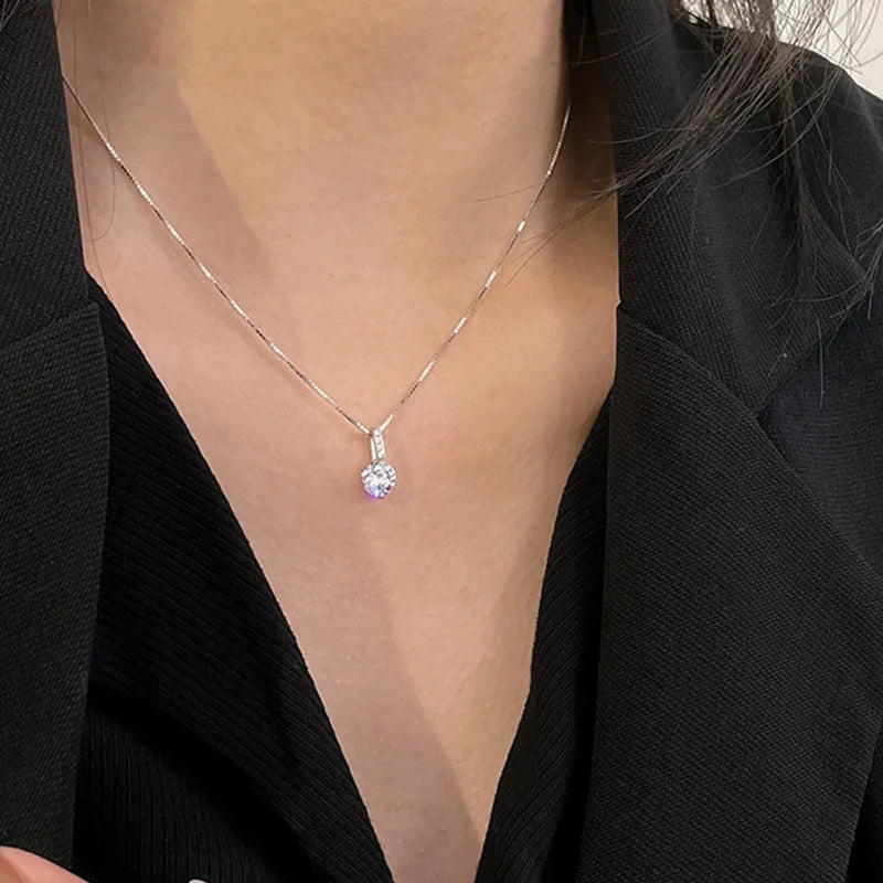 Double Layered Love Heart Pendant Necklace for Women Simple Neck Chain Jewelry Y2k Jewelry Choker Gothic Necklace for Women