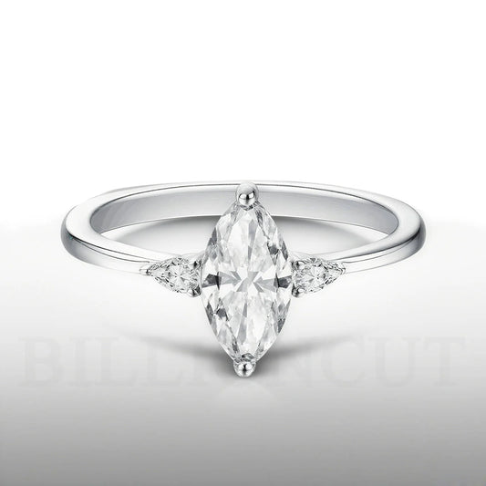 New 925 Sterling Silver  Rhombic Ring Adjustable & Durable Anti-Fade Anniversary & Wedding Jewelry Gift for Lover