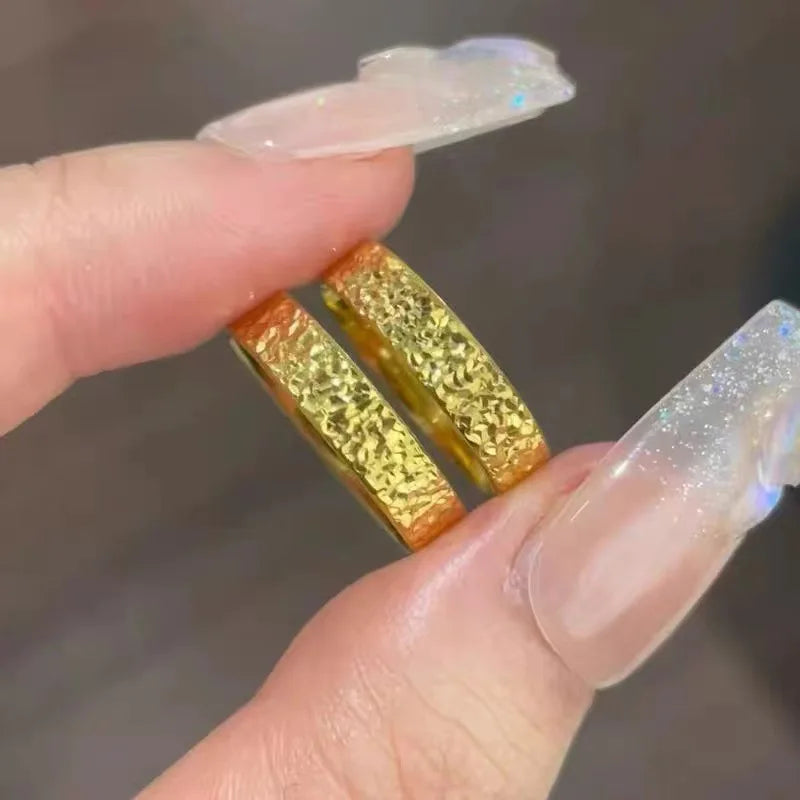 Shining Real 18k Gold Ring for Woman High-quality Luxury AU750 Ring Party Banquet Fine Jewelry