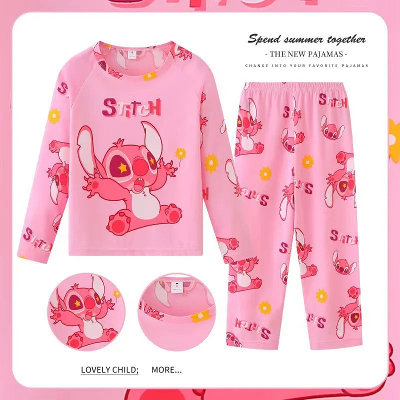 Full Sleeve Boys Stitch Pajama Sets Soft and Comfortable Baby Pajamas Kids Pyjamas Children's Sleepwear Loungewear for 2 to 14Yr