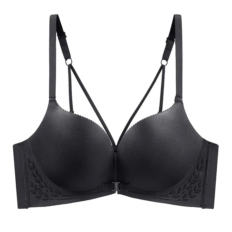 Sexy Front Button Beautiful Back Bra For Women With Small Breasts, Seamless, Flat Chest, Side Breasts, No Steel Ring, Large Bra