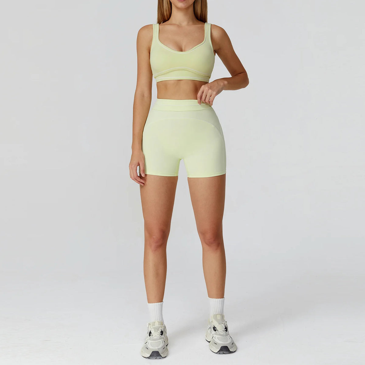 Yoga Suit Women Tracksuit Sports Bra High Waist Legging Shorts Outfit Gym Set Fitness Running Workout Clothes Push Up Sportswear