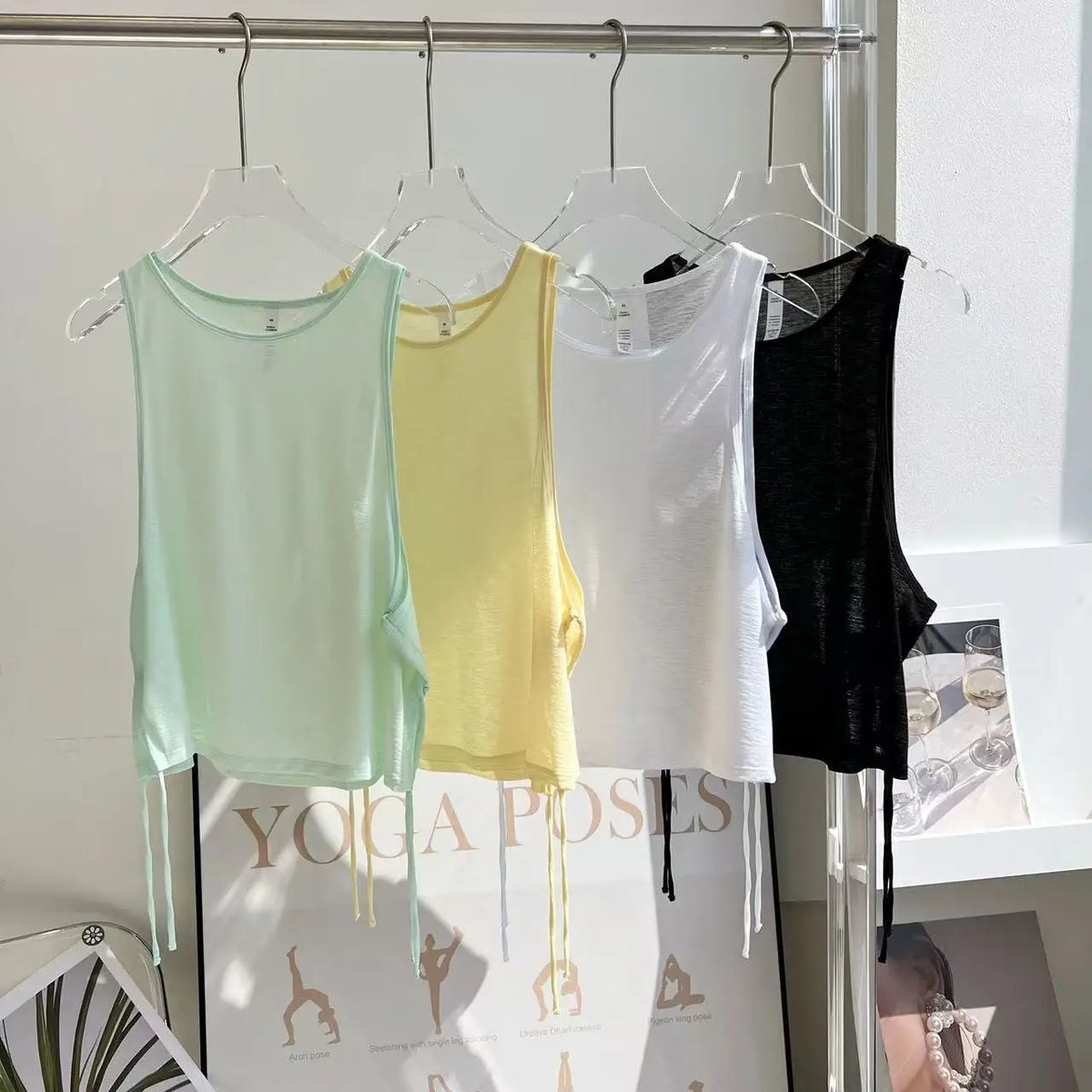 Yoga Vest Loose Sportswear Breathable Sport Tank Top Quick Dry Fitness T-shirt Wear